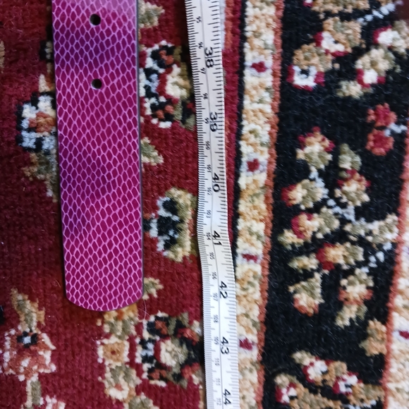 WHBM Raspberry Faux Croc Belt with Embellishment - Picture 8 of 11